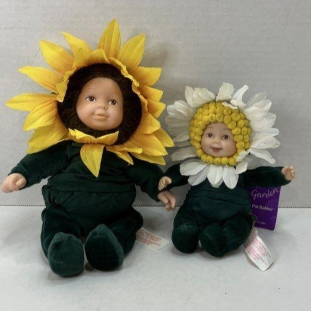 Garden Flower Pot Baby Set - Sunflower and Daisy